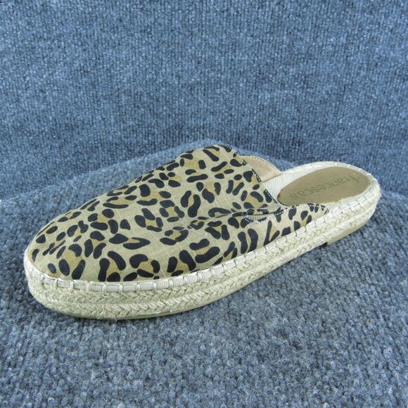 Francesca Women's Espadrille Mule Brown‎ Textile Size 8M Gently Used 2025 - Picture 1 of 10